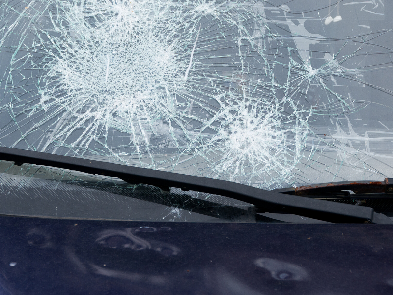 Hail Damage Car Windshield